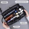 Retro PU Leather Men's Travel Toiletry & Makeup Bag - Waterproof, Portable, Handheld Storage