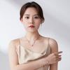 Emporio Armani Necklace  Fashion Beaded Transfer Beads Small Waist Stainless Steel Diamond Small Waist Necklace F Basic Packaging-brand Original Box