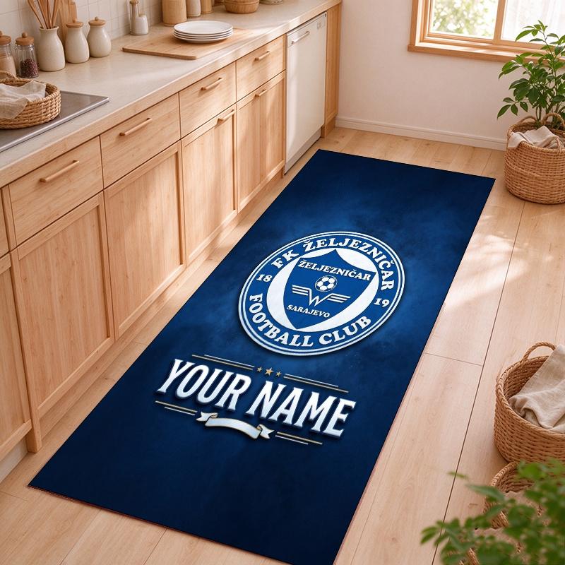 fk railway worker Customizable name kitchen floor mat easy to clean and wipe down Suitable for kitchens living rooms and entryways—a perfec
