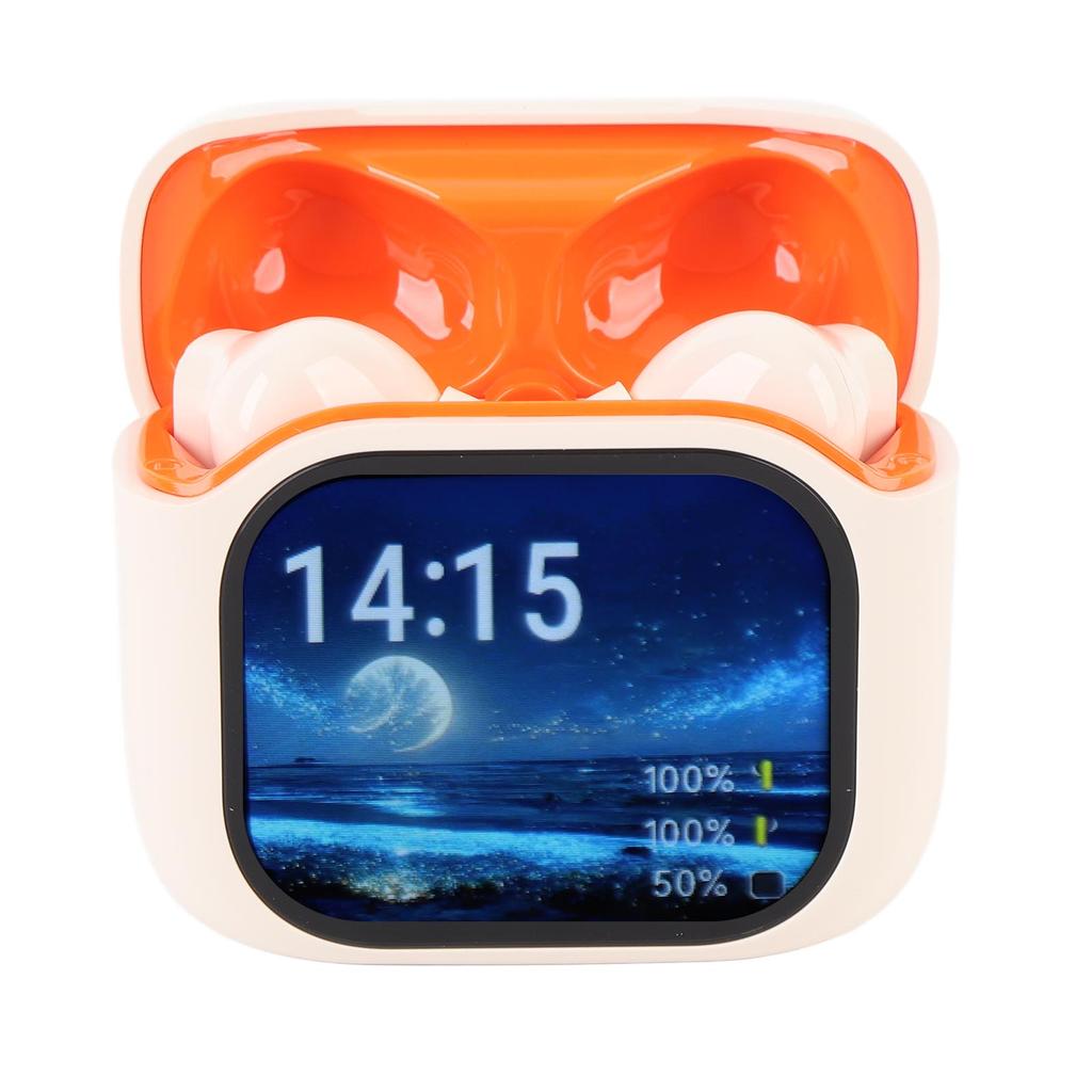 Language Translator Earbuds with Color Touchscreen Charging Case Bluetooth 5.4 ANC Noise Cancelling 140 Languages