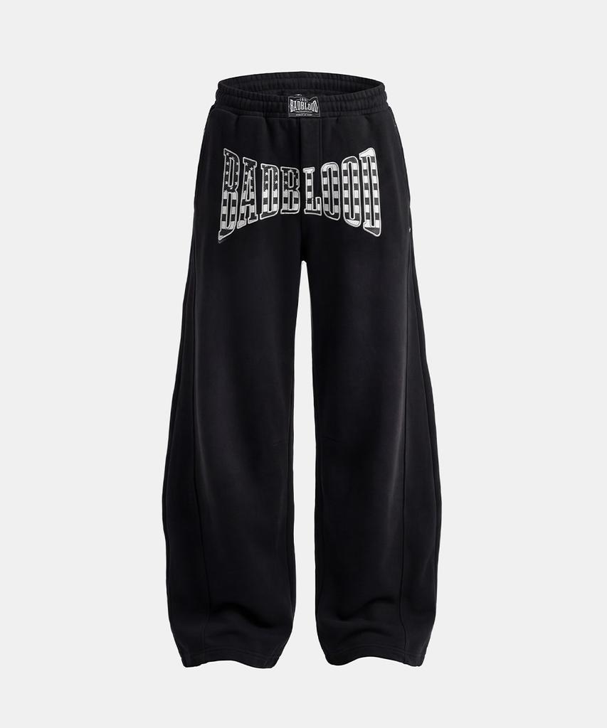 BADBLOOD Shield Old Glory 2-Way Curved Jogger Trousers - Dusty Black
