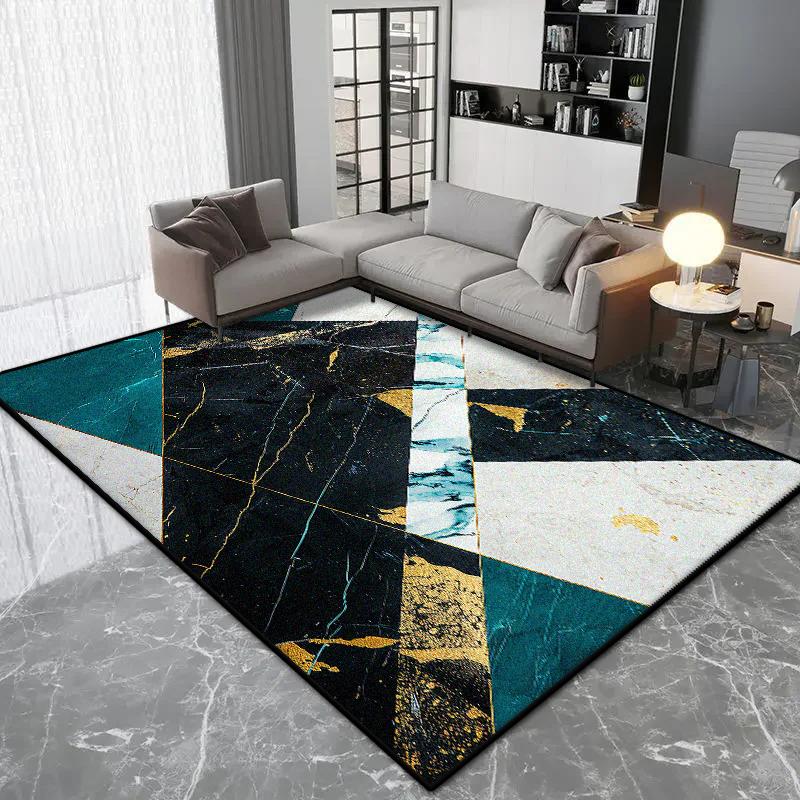 Nordic Geometric Style Carpet Living Room Luxury Decoration Bedroom Large Area Rugs Lounge Coffee Tables Non-slip Floor Mat Soft