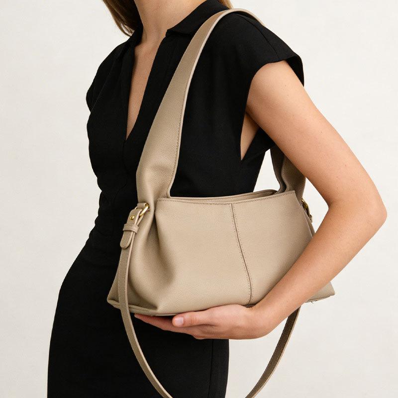 Cloud Bag, Niche Design, Women's Handbag, 2026 New Shoulder Bag, Women's Fashionable Soft Leather Armpit Bag