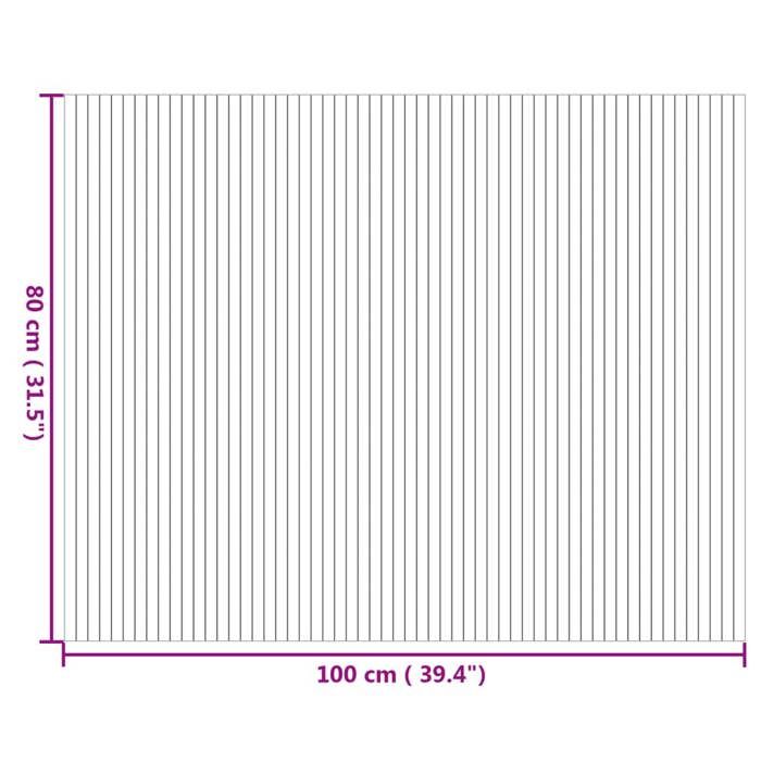 VidaXL Tapis rectangulaire naturel 80x100 cm bambou, tapis de salon, tapis rectangulaire, tapis moderne, tapis de chambre à 376769