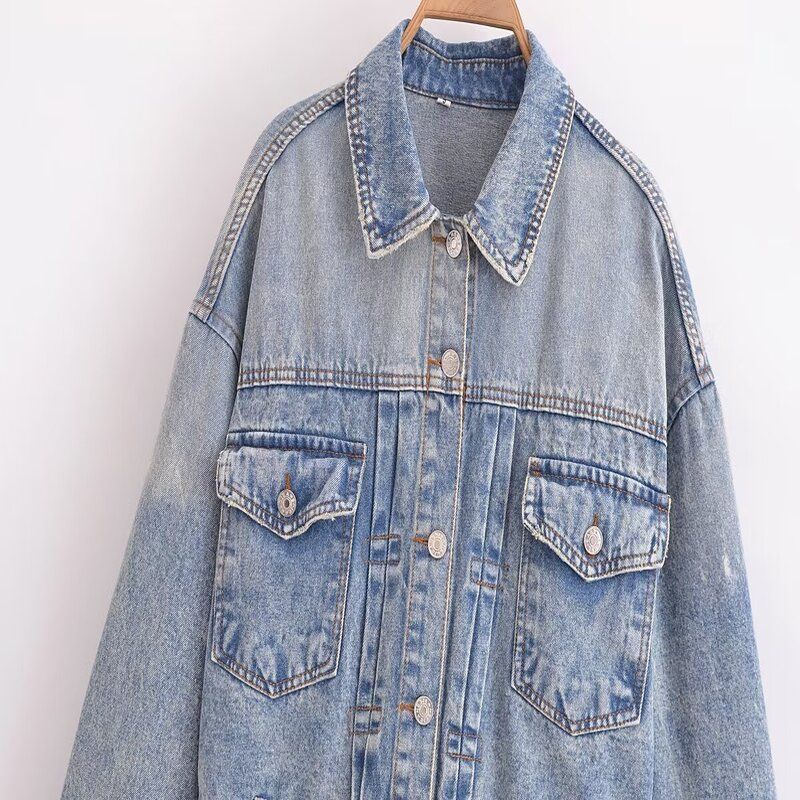 Fashion Style 2024 Summer New Women's Clothing Short Casual Pure Cotton Denim Jacket Coat 8197103