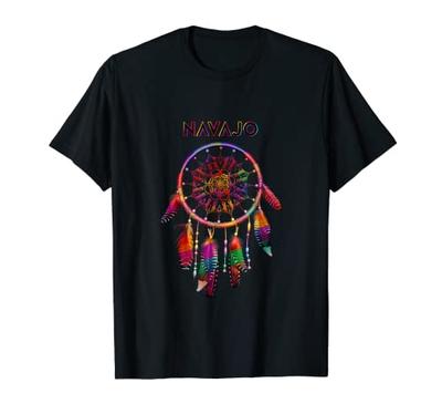 Navajo Native American Indian Colorful Dreamcatcher Tribal T-Shirt