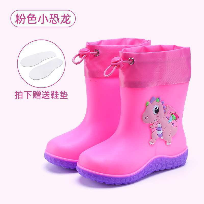 2025 Mode Kinder Universal-Regenstiefel mit Baumwolle Rutschfeste Wasserschuhe Kinderregenschuhe Männer und Frauen Niedliche Cartoon 1~ 8 Jahre alt