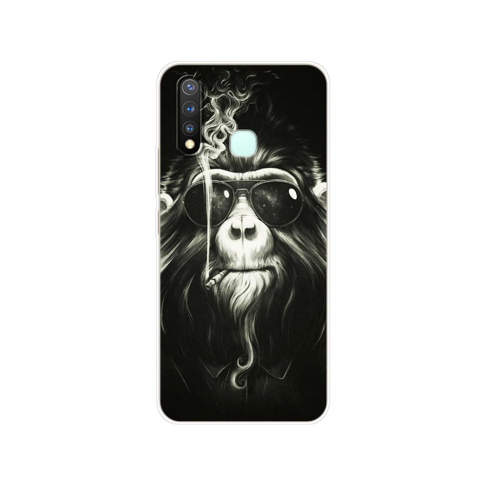 Dla Vivo Y19 Case 6.53 ''miękki TPU silikonowy pokrowiec dla Vivo Y19 Y 19 VivoY19 Case tylna obudowa telefonu zderzak ochronny Shell Bag Coque