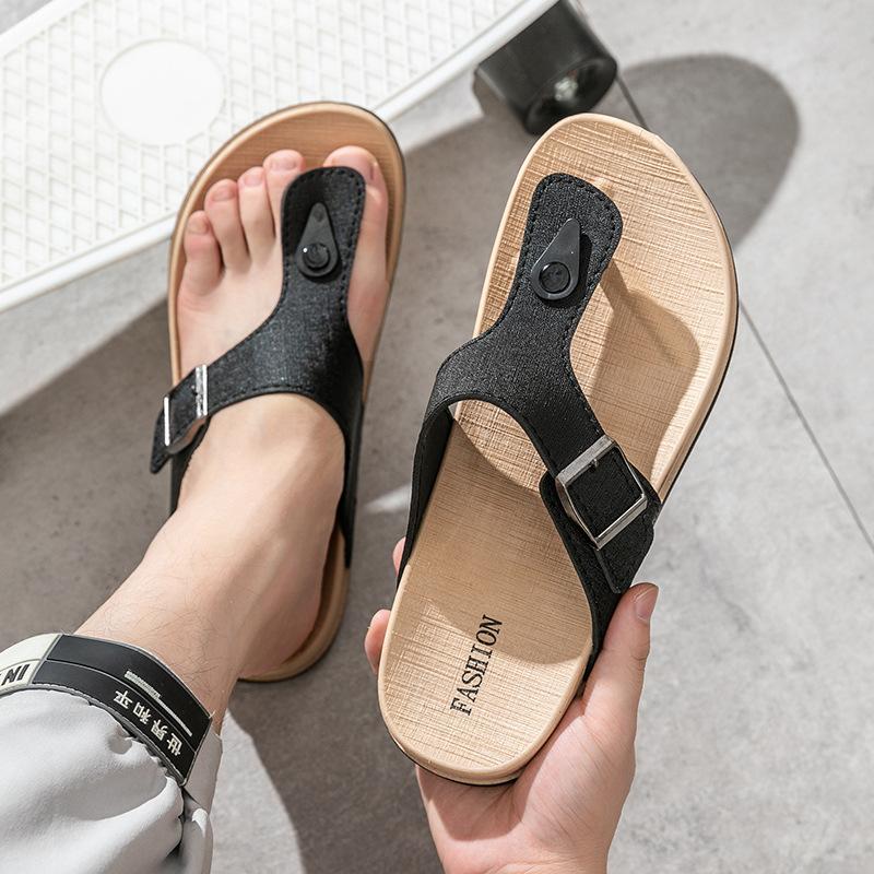 Pánské letní žabky Luxusní ležérní žabky Boty naboso pro muže 2024 Pohodlné PVC Plážové Venkovní Módní Chůze Pantofle