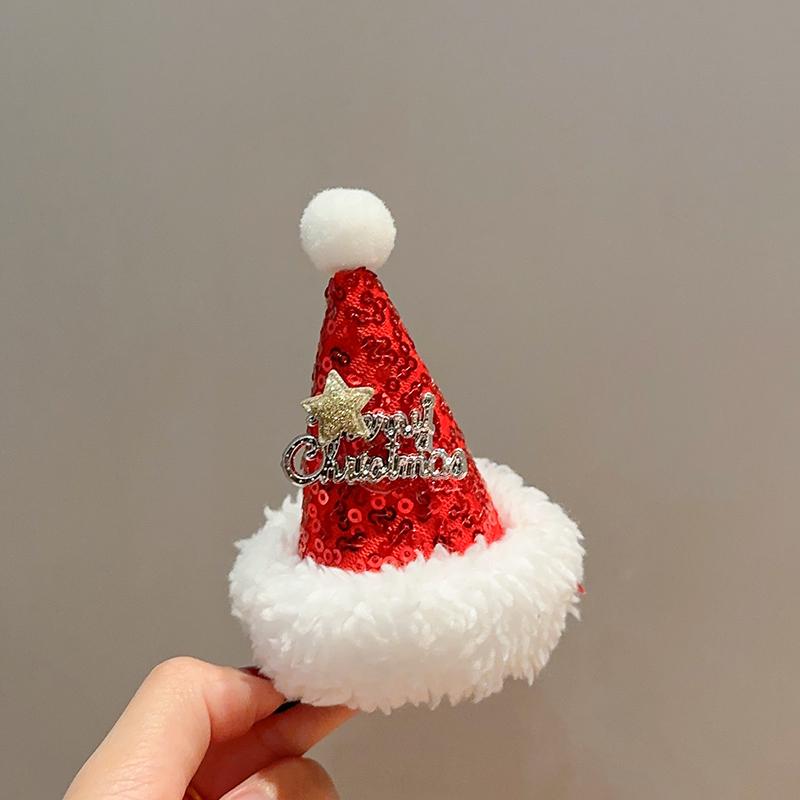 3D Christmas Hat Hairpin: Versatile Clip for Bangs & Hair - Festive Decoration & Jewelry