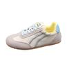 Versatile flat-bottomed German training Forrest Gump shoes color matching little white shoes women's 2025 spring new retro lace-up casual sports shoes