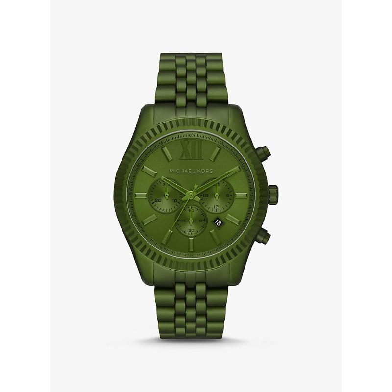 

Большие мужские часы Michael Kors Lexington оливкового цвета из алюминия MK8790 оливковый