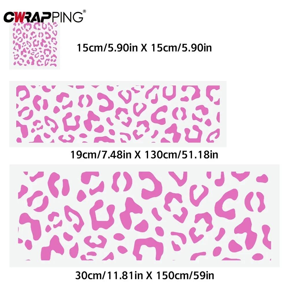 Car Stickers Pink Vinyl Wrap Film Front Windshield Sunscreen Decals DIY Decorative Stickers for Women Car Decor Accessories