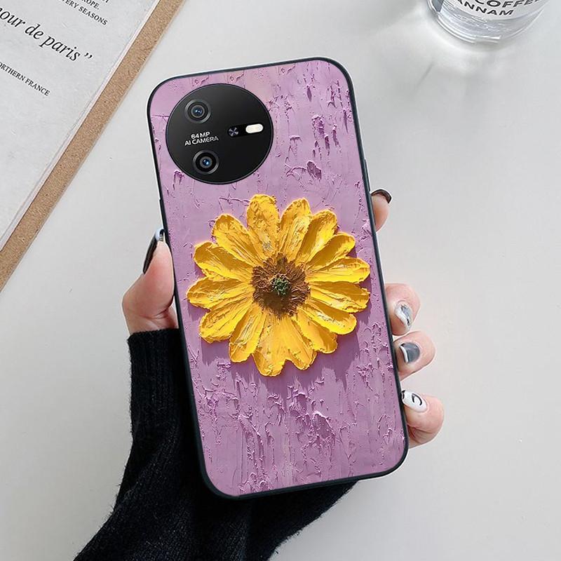 

For Oscal Tiger 12 Case Fashion Panda Flower Soft Silicone Back Cases for Oscal Tiger 12 Cover etui Fundas for Oscal Tiger12 Oscal Tiger 12