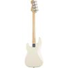 Fender Standard Precision Bass® electric bass, Maple Fingerboard, Black Pickguard, Olympic White, with soft case.