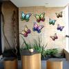 2D Metal Butterfly Wall Art Decor For Garden Living Room Outdoor Indoor Wall Hanging Decorative