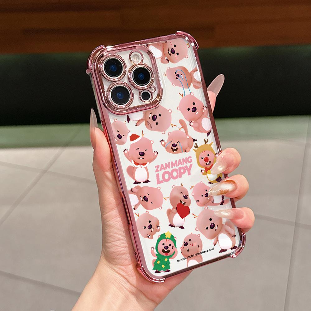 

Pink Beaver Loopys Phone Case for Xiaomi Redmi Note 15 14 13 12 14C 13C 12C 10C Pro Plus 4G 5G Anti-drop Transparent Cover Redmi 12 5G