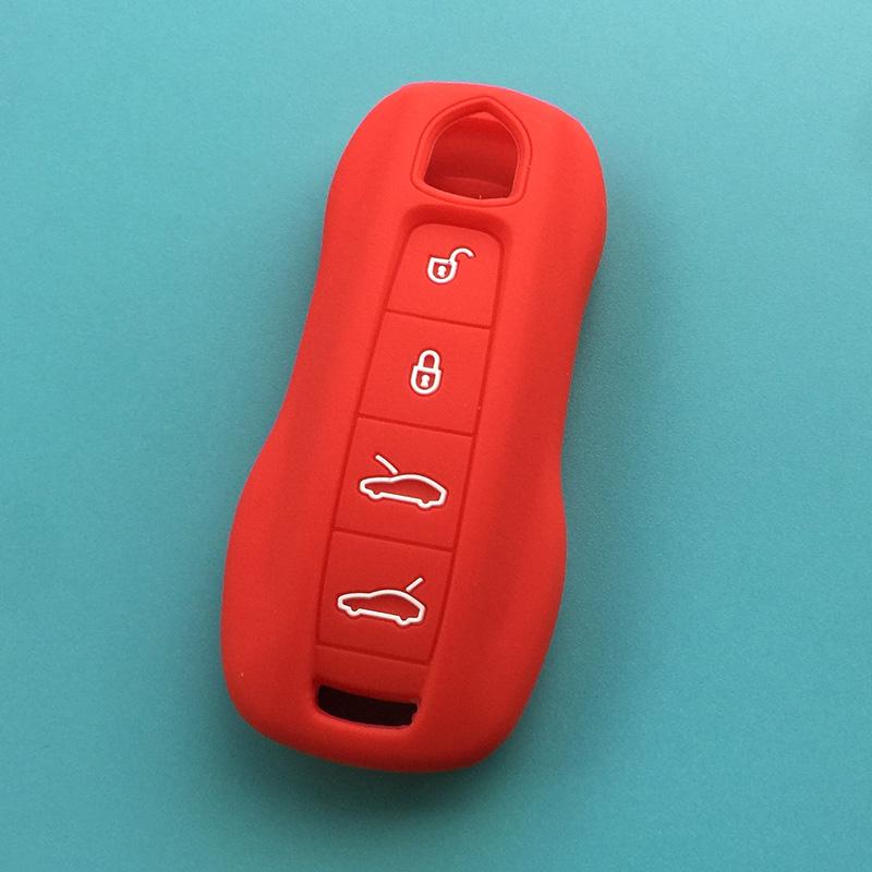 

4button silicone car key cover case for Porsche Panamera Macan Cayman 911 981 Boxster 981 Cayenne 92A Carrera 911 991 918 key