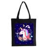 Dabbing Unicorn Panda anime Shopper bag Teenage students reusable canvas bag handbag bag Women's Shoulder tote bag Bolsas