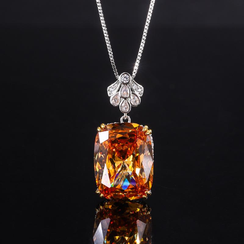 Bijoux Fond Cuivre Plaqué Or Couleur Simulation Taille Nid d'Oiseau Couleur Trésor Tempérament Simple Pendentif 15 * 20