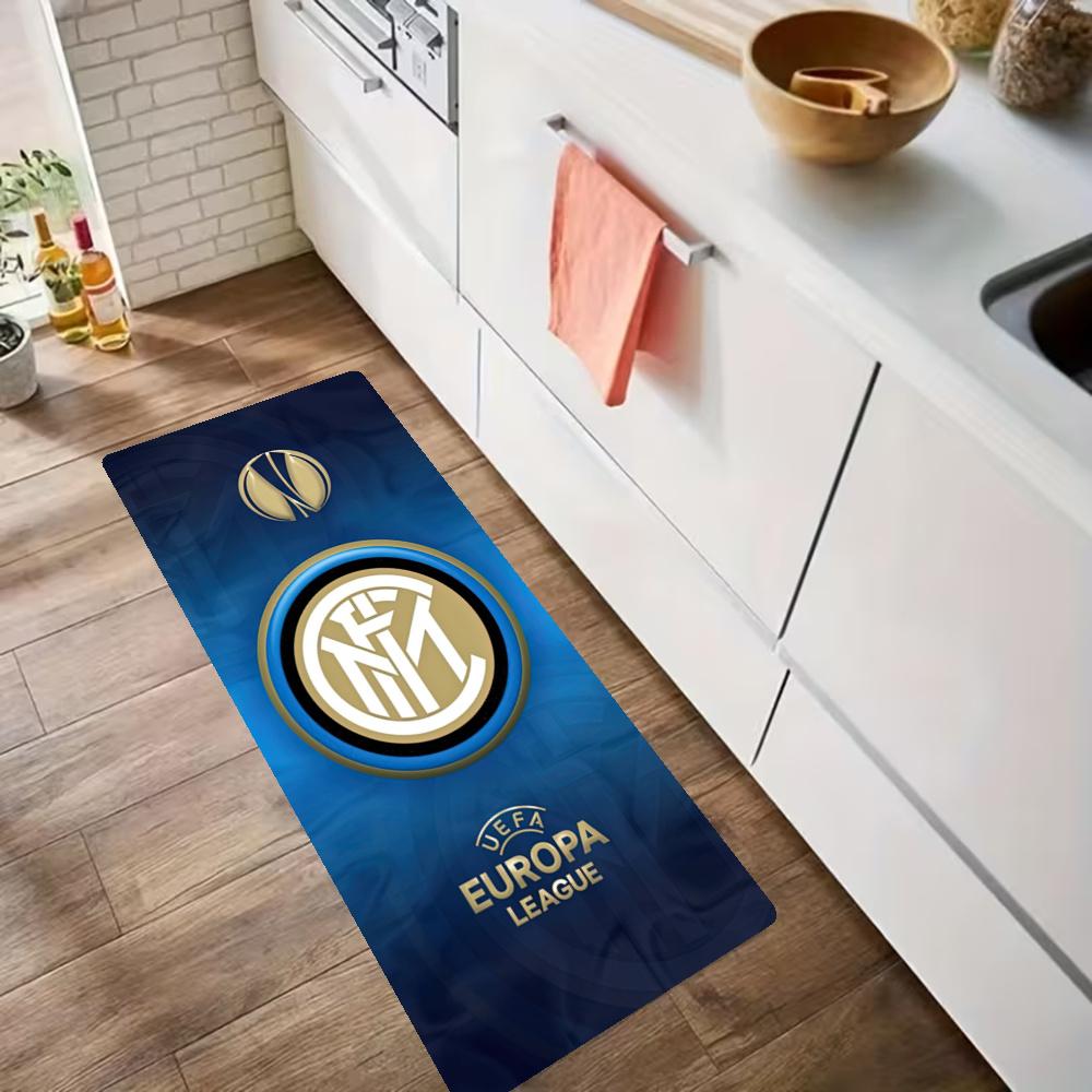 Inter Milan Kitchen Carpet Nonslip Floor Mat Ideal For Indoor And Outdoor Entryway Door Mat Laundry Room Bathroom Foot Mat