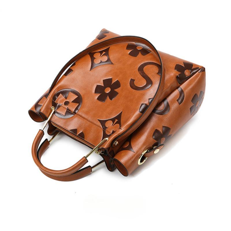 Women's Bag Large Capacity Retro Handbags Temperament Commuter Simple Shoulder Tote Bags Women Fashion Bucket Bags