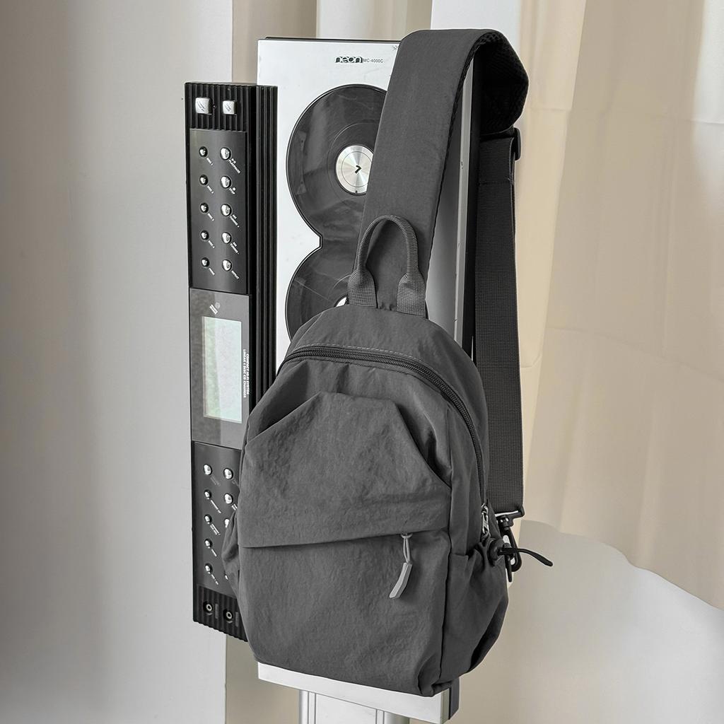 Men's Chest Bag, Able Chest Messenger Bag, Niche Waist Bag, Large-Capacity Casual Commuter Shoulder Bag, Mountain Climbing