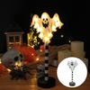Pumpkin Halloween Wooden Night Light Atmosphere Lamp Pumpkin  Ornament Lantern  Halloween Decor