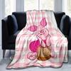 1pc Piglet Plushie Throw Blanket, Cute Cartoon Character Blanket for Friends, Soft Blanket for Couch, Bed, Car, Travel, Camping, Office Nap, Gift Idea