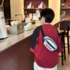 Trendy Korean Style Children's Crossbody Bag With Color Block Design For Kids