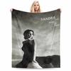 Black and White Woman Landscape for All Seasons Blanket Lunch Break Throw Gift