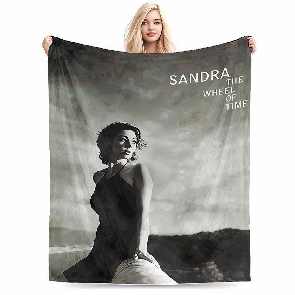 Black and White Woman Landscape for All Seasons Blanket Lunch Break Throw Gift