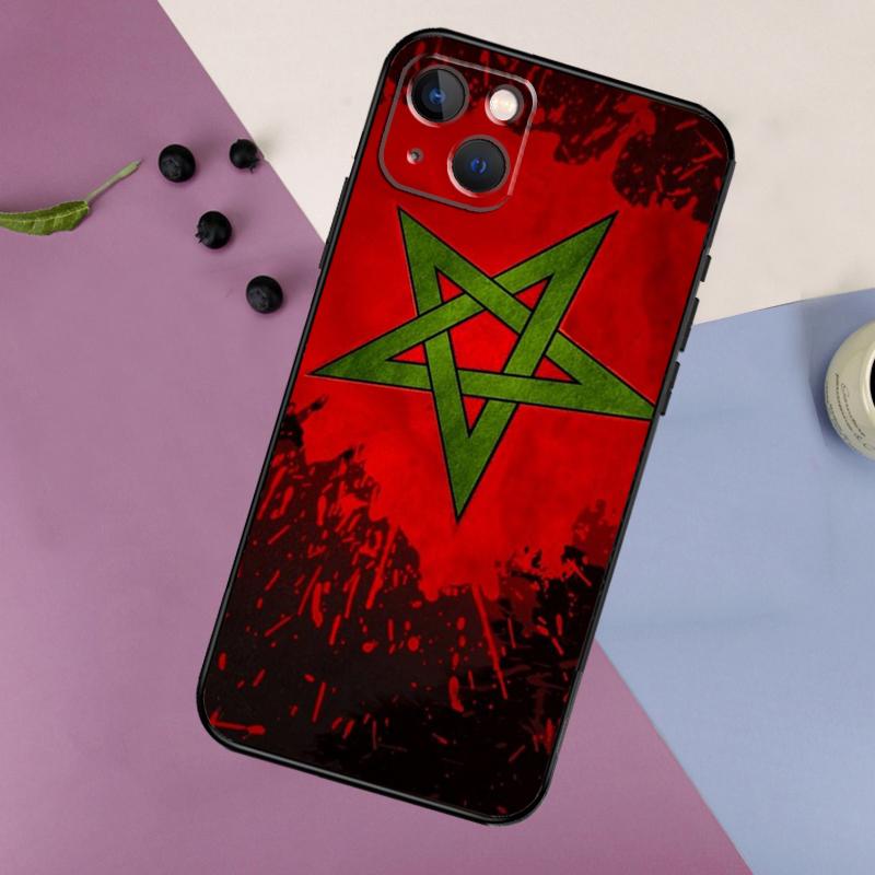 Morocco Moroccan Flag Silicone Case For iPhone 17 15 14 13 12 11 Pro Max 16 Plus 12 13 Mini 16e 17 Air Back Cover