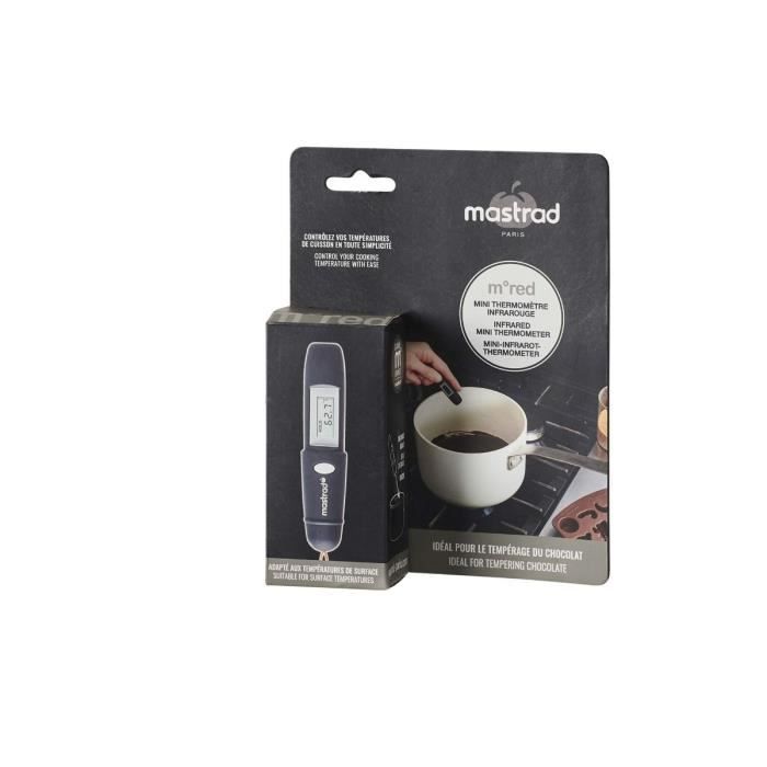 Thermomètre Infrarouge - MASTRAD - Noir - Prise de température facile - Sans contact alimentaire - 1 pièce