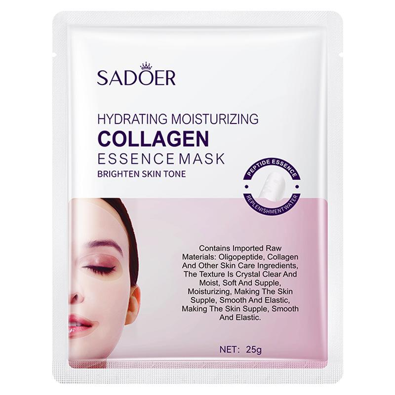

Коллагеновая маска SADOER Peptide Yeast Essence Mask, Средства по уходу за кожей 5PCS