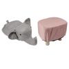 Fußhocker in Tierform, Elefantenform, rutschfest, leise, bequem, stabil, vielseitig einsetzbar, niedlicher Hocker