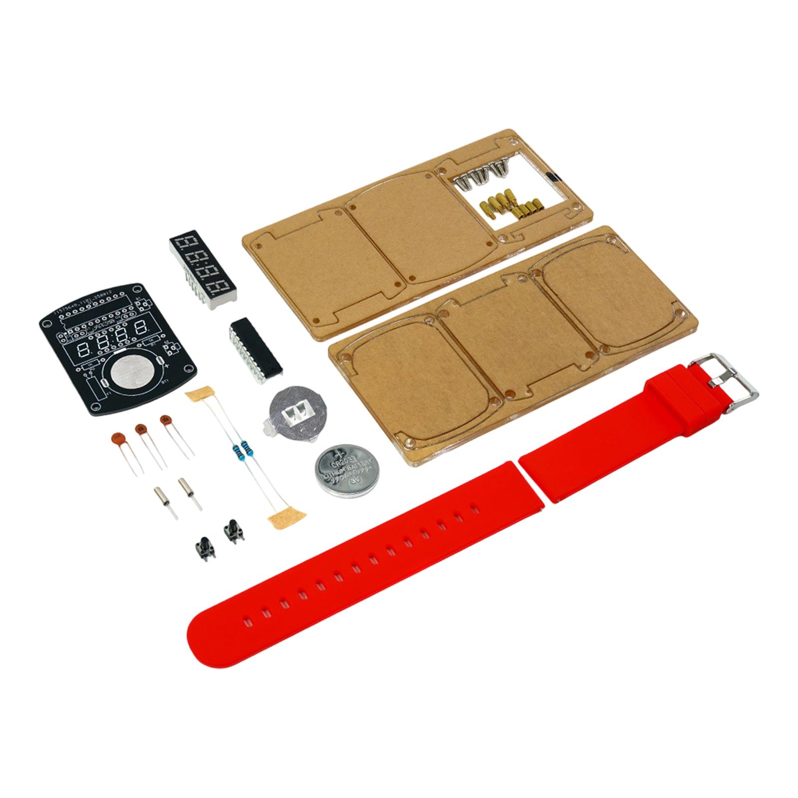 Набор для самостоятельной сборки электронных часов. Электронный обучающий набор для школы.