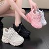 Thick-soled Dad Shoes for Women Summer Fashion Women's Shoes Lace-up Height-enhancing Sports Casual Shoes