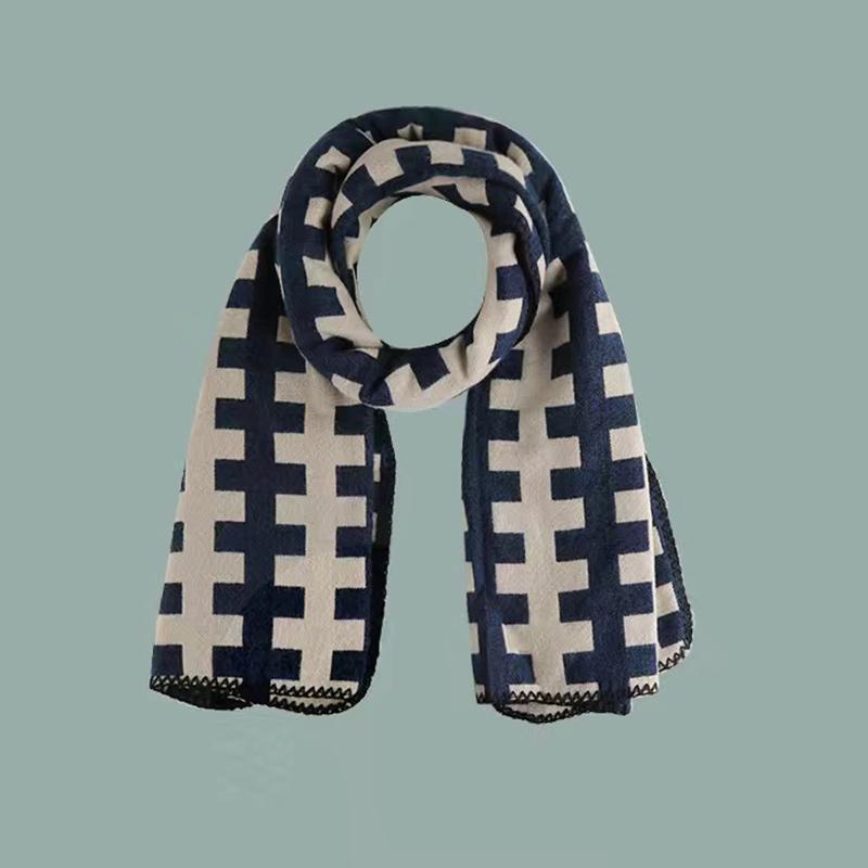 Neuer Imitat-Kaschmir-Damen-Schal Winter Vintage Karomuster-Schal Pashmina Mujer Foulard Bufanda Decke Wickel-Schals Herren Pareo