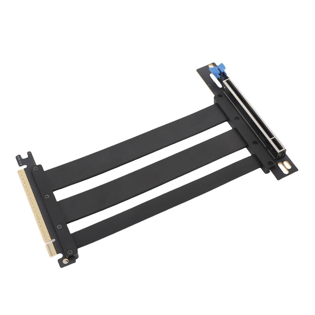PCIe 5.0 X16 Riser Cable 90 Degree Right Angle 128Gbps Shielded PCIE 5.0 X16 GPU Extension Cable for PC Case Server ITX