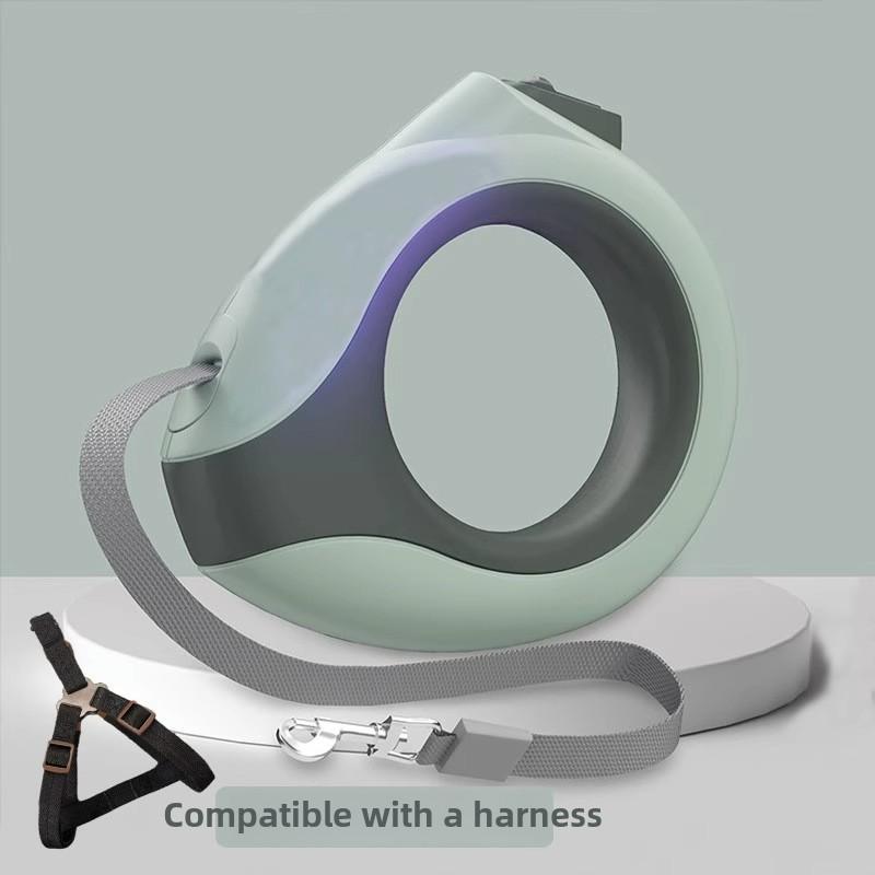 Dog Retractable Luminous Automatic Leash Medium and Small Dog Walking Dog Rope Dog Chain Teddy Out Pet Supplies