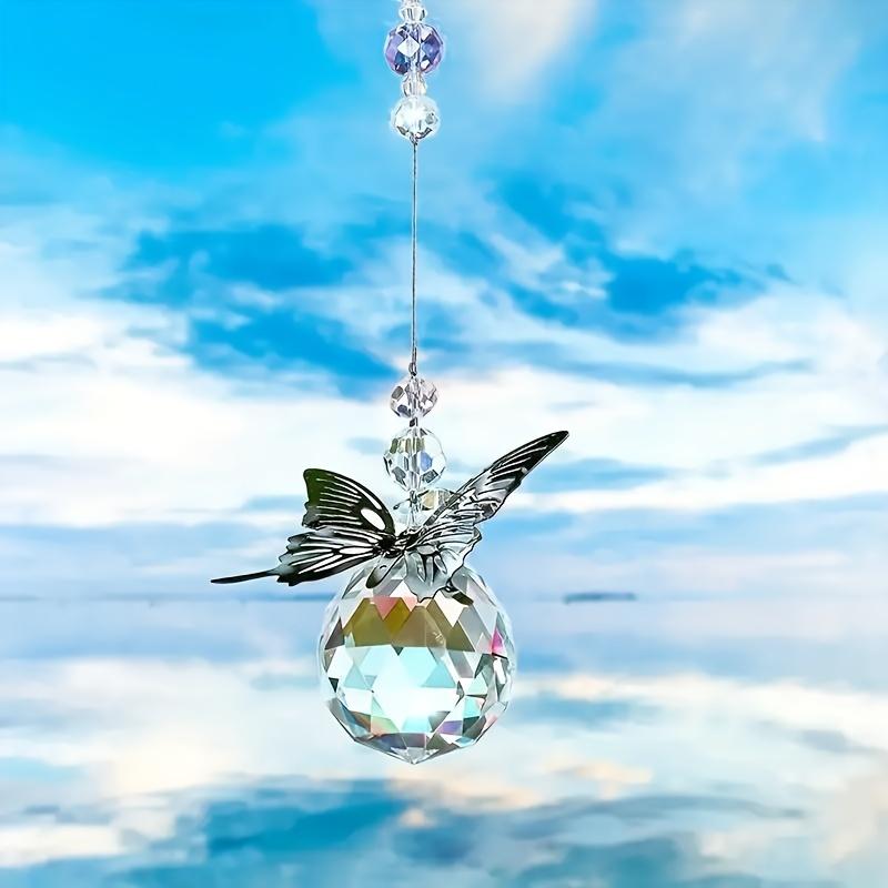 A beautiful butterfly crystal sun catcher in a set, perfect as a home decoration for Valentine's Day or birthday gifts