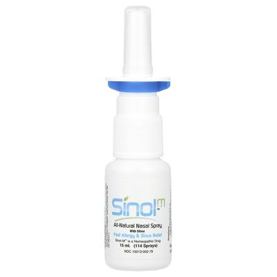M, Spray Nasal Ingredientes 100% Naturais, Alívio Rápido de Sintomas de Alergia e Sinusite, 15ml