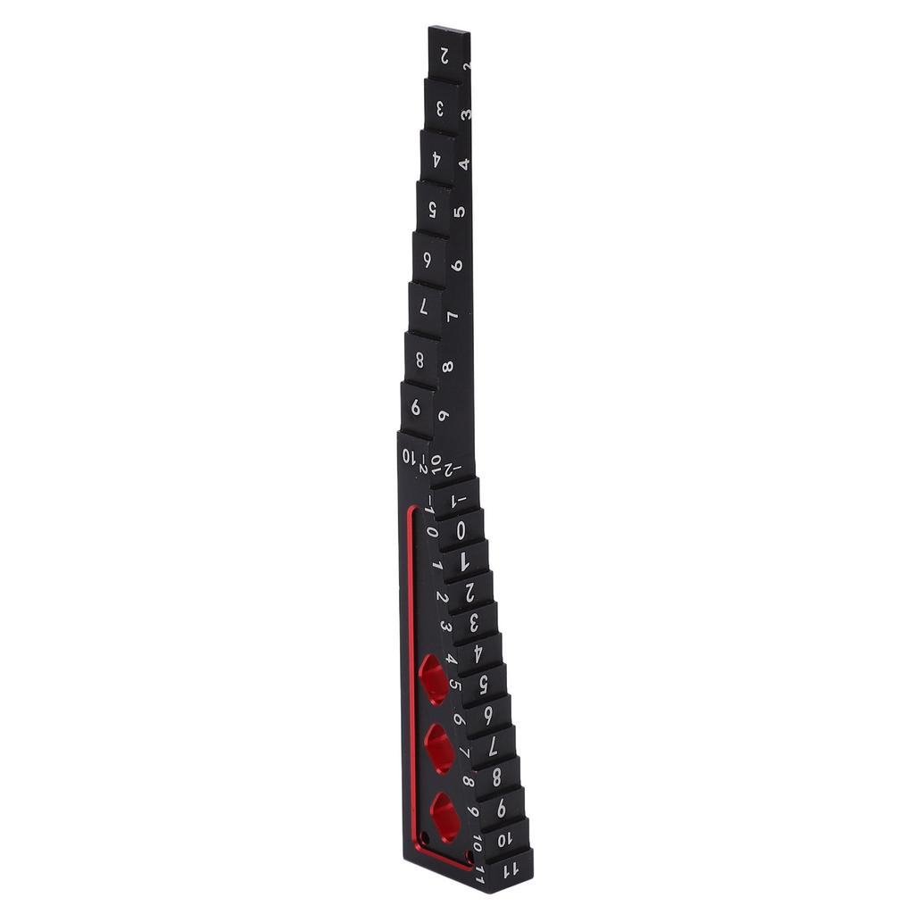Ride Height Gauge Accurate Measurement Aluminum Alloy RC Height Measuring Ruler for 1Celsius8 1Celsius10 RC Car Chassis