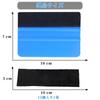 Felt Squeegee Car and with for Car Felt 12 Replacement Set of 4 Set, Film, Wallpaper, Spatula, Felt, Wrapping, Application, Felts,