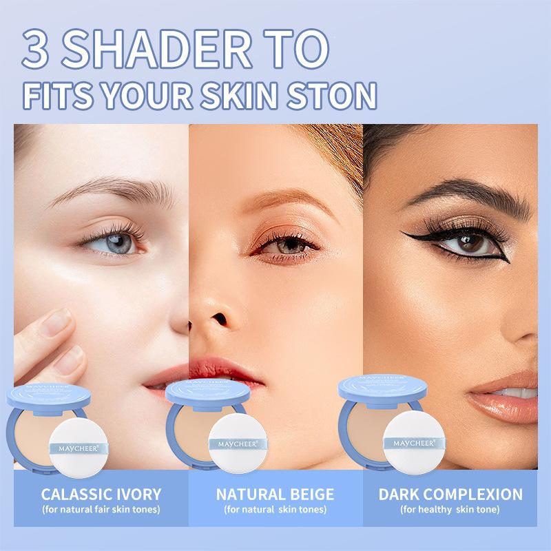 MAYCHEER Meixi'er Waterproof Contouring Powder: Long-lasting Nude Makeup & Oil Control Setting for Women