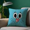 Animation Amazing World Gumball Pillow Case Safe Custom Photo Pillow, Anti-fade Brushed Fleece Cushion, Maternal & Infant Safe.
