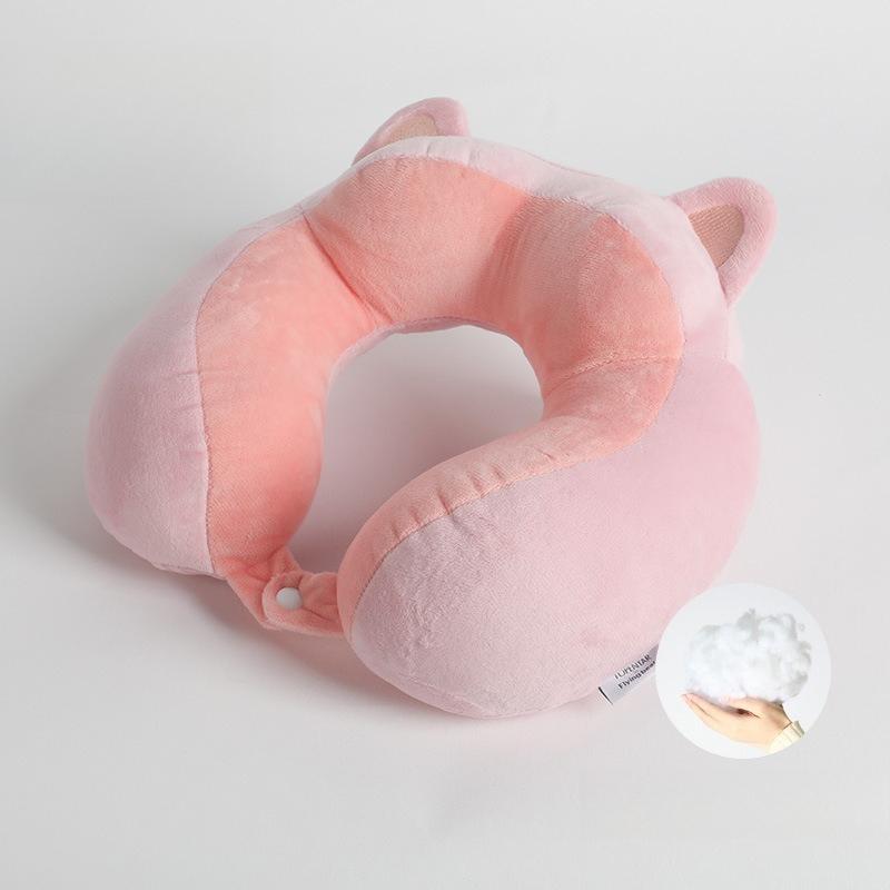 Cartoon U-shaped Pillow Hump Neck Pillow Office Nap Neck Pillow Travel Portable Aircraft Pillow Soft Neck Pillow