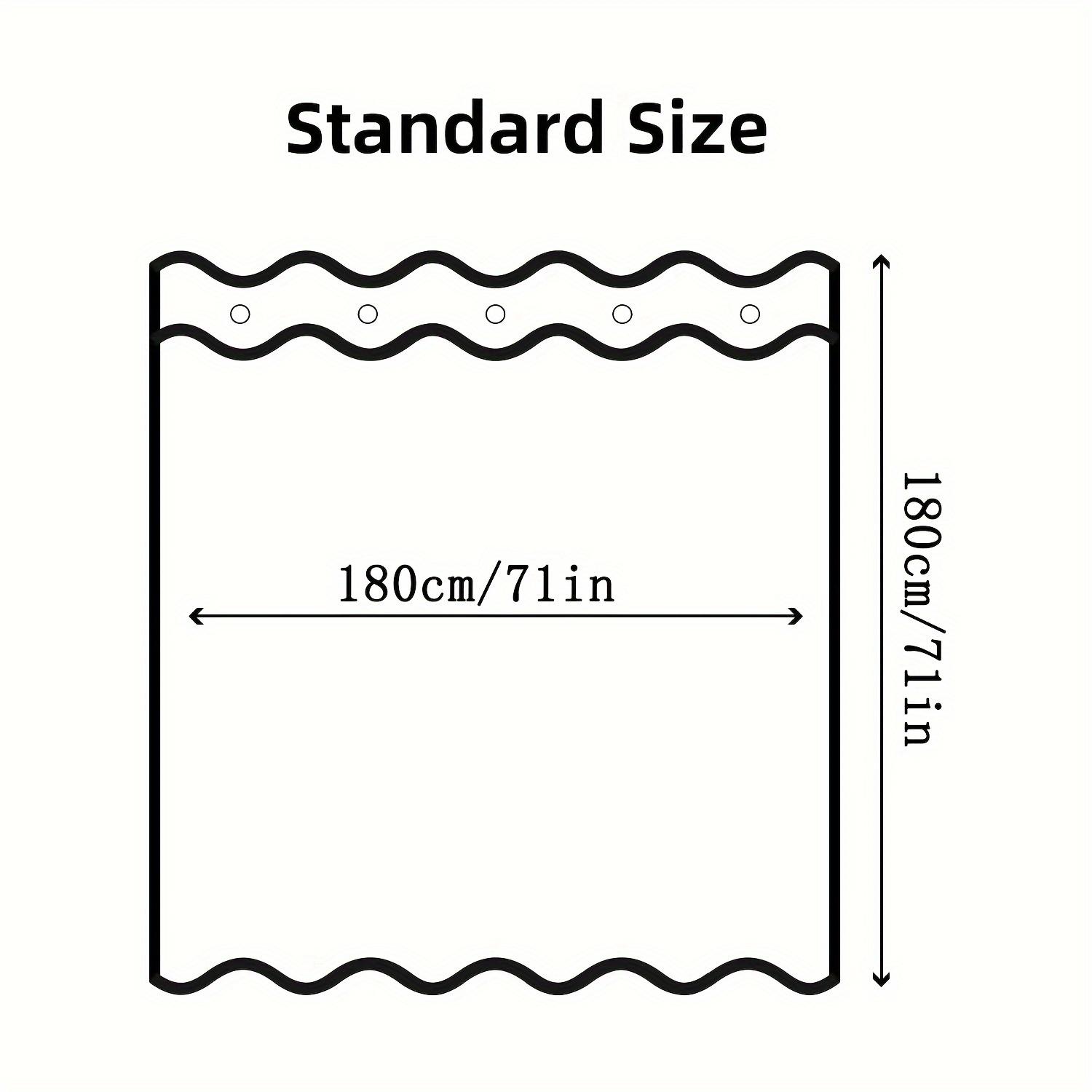 

1 шт. Маленькая свежая шторка для душа с морской ракушкой - Полиэстер, Водонепроницаемая и Устойчивая к плесени, 72 ×72 , 12 крючков в комплекте синий