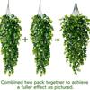1/2pcs Artificial Plastic Plants 5 Heads 45 Mesh Fern Vine Cheap Wreaths Wedding Festival Home Courtyard Wall Hanging Decoration